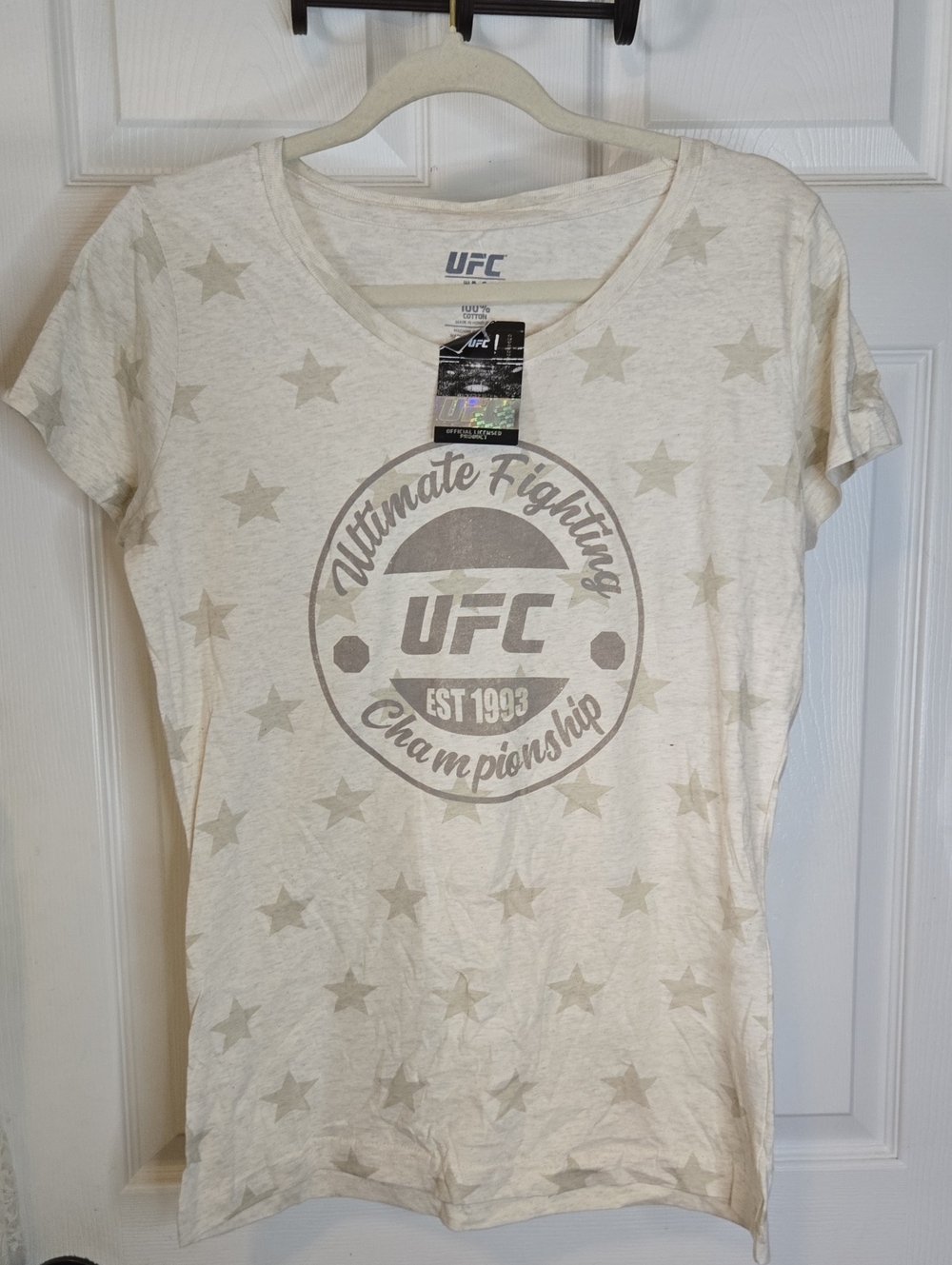 UFC Women's Cream Star Logo Tee